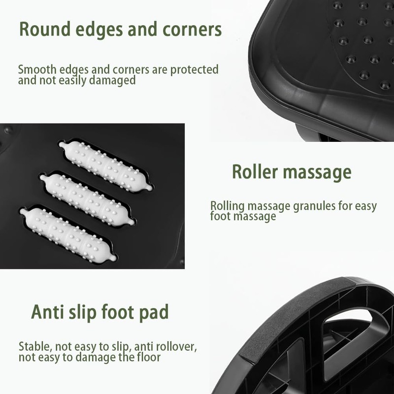 Foot Rest Desk, Comfortable Footrest Desk, with Ergonomic Plastic Cushion