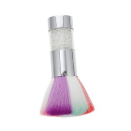 MERRYHAPY Rhinestone Decorated Nail Brush for Dust Removal Cleaning Brush for Manicure Nail Art