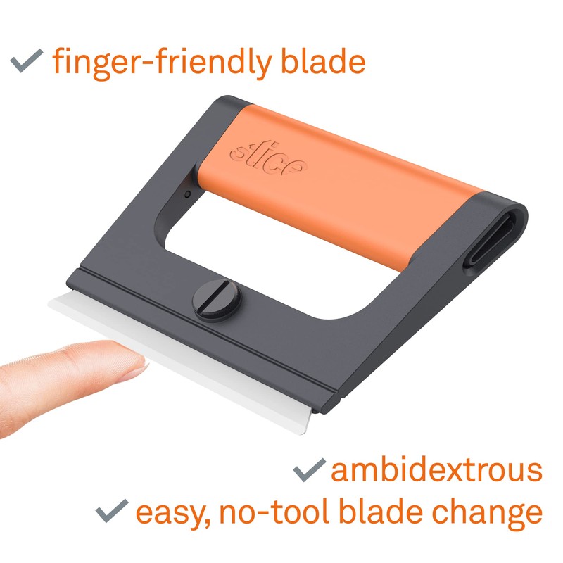 Slice 10501 Wide Scraper, Easy Clean, Ceramic Blade Lasts 11x