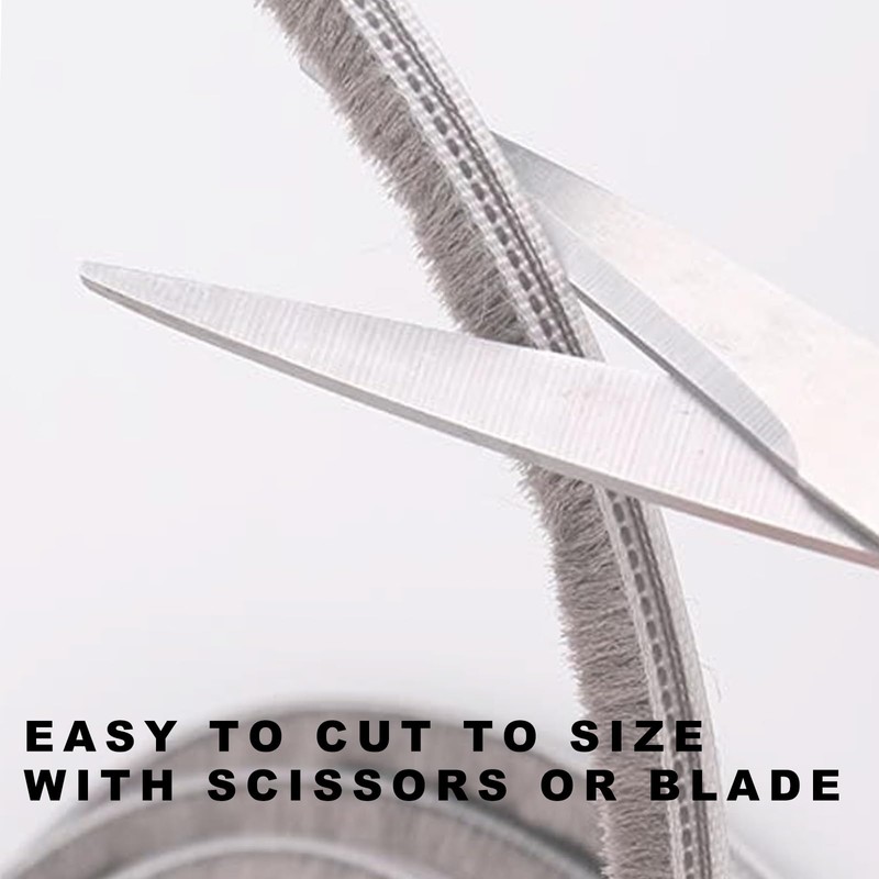 Felt Pile Weather Stripping for Windows, Windproof Dustproof Door Window