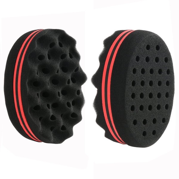 DMZK Big Holes Barber Hair Brush Sponge Twist Afro Curl Coil Wave Hair Care Tool