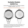 MUVNA 54mm Bottomless Portafilter, 3 Ears, Wood Grain Pattern, 16g
