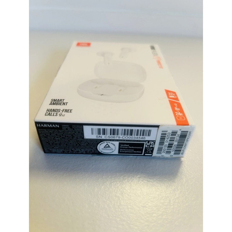 JBL Vibe Flex Perfect Fit Wireless Earbuds, Color White by