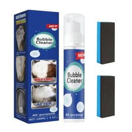 CROOT 1PCS Bubble Cleaner Foam，All-Purpose Bubble Cleaner Spray, Foam Cleaner All Purpose Heavy Duty, Kitchen Bubble Cleaner Spray with 2 Brush