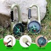 3PCS Compass Keychains, Carabiner Compasses, Mini Outdoor Direction Finders