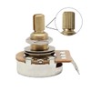 FLEOR A500K+B500K Guitar Tone/Volume Pots 24-Spline Long Split Shaft Guitar