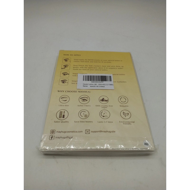 MAYHUG Lash Extensions Kit Individual Lashes Cluster Lashes Wispy 280pcs.