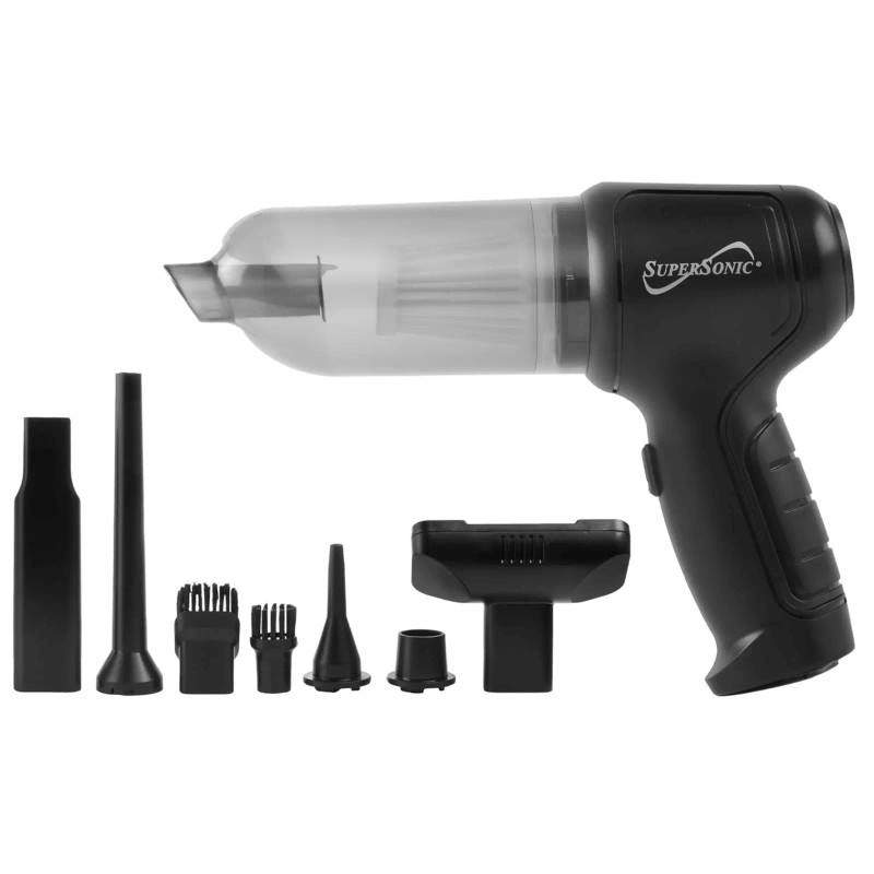 Supersonic Cordless Multi-Function 4-in-1 Hand Vacuum Cleaner w Removable Brush