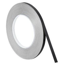 uxcell Metallic Tape, 0.31 in x 164 ft Self Adhesive Metalized Polyester Film Tape Waterproof Shiny Washi Tape for Walls Graphic Arts Gifts Wrapping Crafts Decoration, Gloss Black