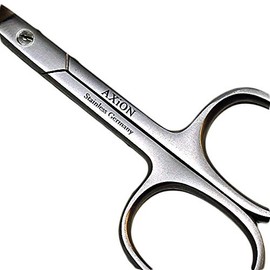 German AXiON #slg009705 Ultimate Straight Blade Nose Hair Scissors