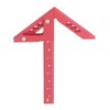 Center Gauge 100mm 45° 90° Aluminum Alloy Line Ruler Measuring