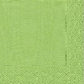Caspari Moire Cocktail Napkins (20 Pack), Lime