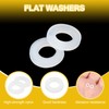 PATIKIL M3 Nylon Flat Washers, 120 Pcs 3mm ID 6mm