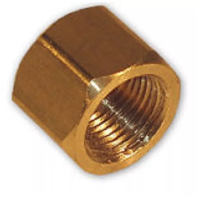 Flywheel Supply 1/4 inch Cap Brass Pipe Fitting NPT soft