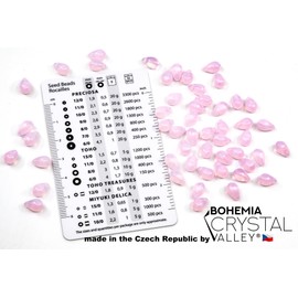 Czech 50-Piece Glass Beads, 6 x 9 mm, Teardrop Opal Gentle Pink