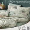 LEMIROE Botanical Cotton Comforter King Size - Dusty Green Comforter