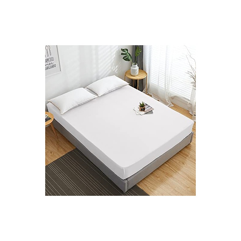 Fitted Sheet - Soft Brushed Microfiber - Deep Pockets, Shrinkage