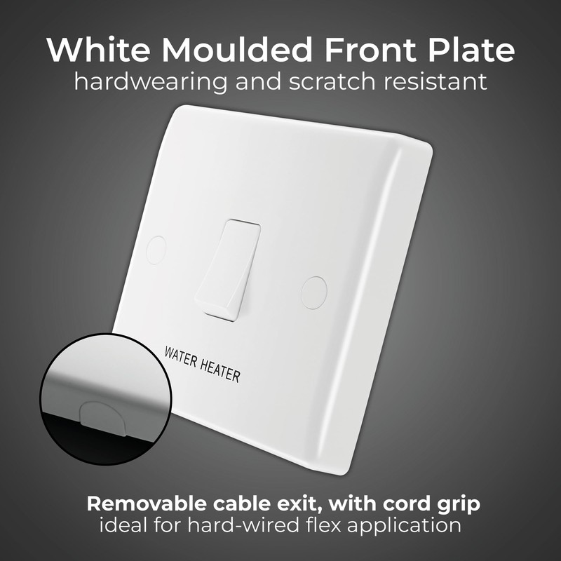 20 Amp DP Switch Water Heater c/w Neon & Flex