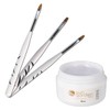 UV Builder Gel 30 ml with 3 Brush Set