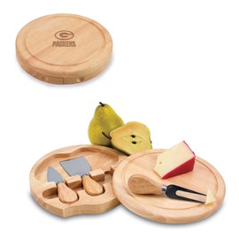 PICNIC TIME Green Bay Packers Brie Cheese Cutting Board & Tools Set