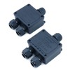 ZONADAH Pack of 2 3-Way Y-Type IP68 Waterproof Electric Cable