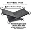 Honygebia Solid Wood Book Stands - Cross Frame Black Oak