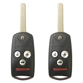 Car Key Fob for 2007 2008 Acura TL FLIP Key KEYLESS Entry Remote OUCG8D-439H-A;by AUTO KEY MAX (Pair)