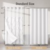 AmazerBath No Hook Shower Curtain and Liner Set, Shower Curtain