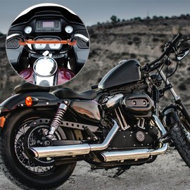 Motoforti 1Set Universal 22mm Aluminum Alloy Orange Motorcycle Balance Bar