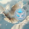 MISTBEE Dove Necklace Sterling Silver Turquoise Holy Spirit Necklace Peace
