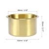 X AUTOHAUX 2pcs Stainless Steel Cup Drink Holder Insert Gold