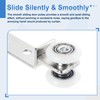 uxcell 4Pcs Curtain Hanging Wheel, Window Track Rollers Smoothly Bearing