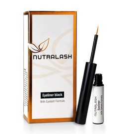 Nutralash Eyeliner Eyelash Formula Black - Liquid Eyeliner with Integrated Eyelash Booster I Quick Drying Liquid Eyeliner for the Perfect Eyeliner I Made in Germany I 1.5 ml