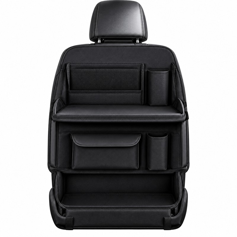 Car Seat Back Organizer for Rear Passenger Storage – Multi-Pocket