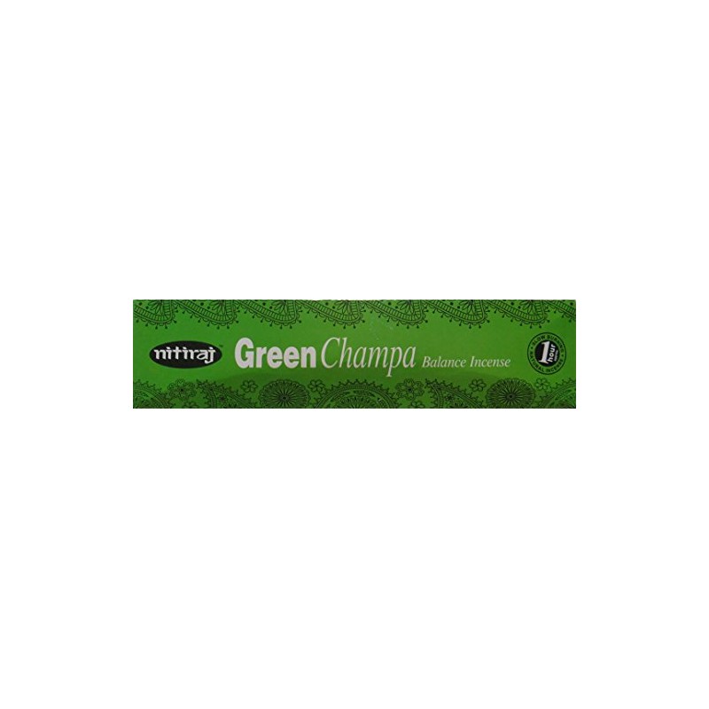 Nitiraj Green Champa Natural Balance Incense 25gm Single Packet