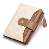SENDEFN Small Wallet for Woman Leather RFID Blocking Bifold Zipper