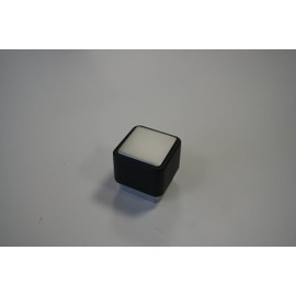 '10 Pieces Furniture Handle/Cupboard Handle Metal with Rubber Soft Touch Cover Black Hole Distance 32 mm