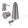 1PC 800ml Large Capacity Stainless Steel Pump Soap Dispenser Countertop