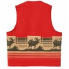 Filson Jacquard Wool Vest 20263414 MADE IN USA Red Khaki