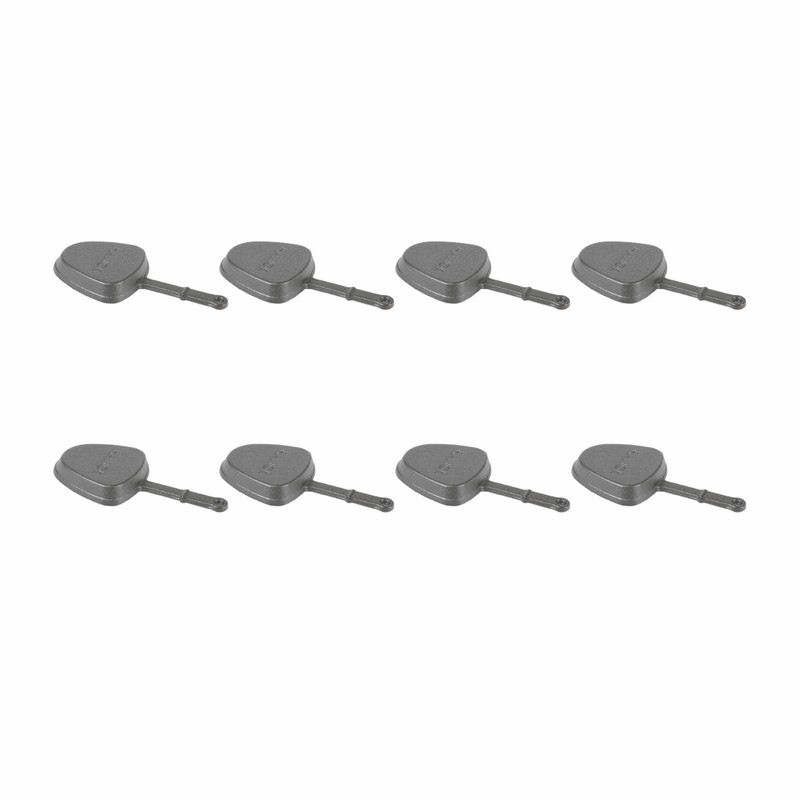 HAWOK Pre-seasoned Triangle Shape Mini Raclette Grill Pans, Barbecue Cheese