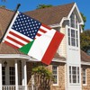 2×3 FT Italy America Friendship Flag,Medium 60×90CM 150D Italian USA