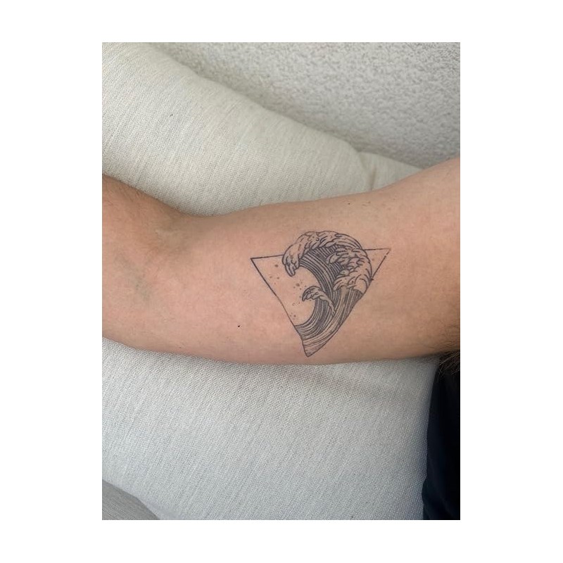 GZ259x2 Temporary Wave Tattoo Semi-Permanent Tattoo Japanese Elements Tattoo 4