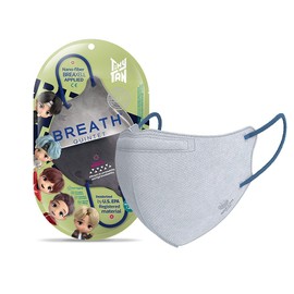 BREATH TinyTAN QUINTET Regular Gray (Set of 2) BTS TinyTAN x BREATH Silver Mask