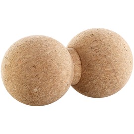 newgen medicals Massage Double Ball: Massage Duoball & Fascia Trainer for Self-Massage, Cork, Diameter 6.5 cm (Duo Massage Ball, Double Ball, Foot Massager)