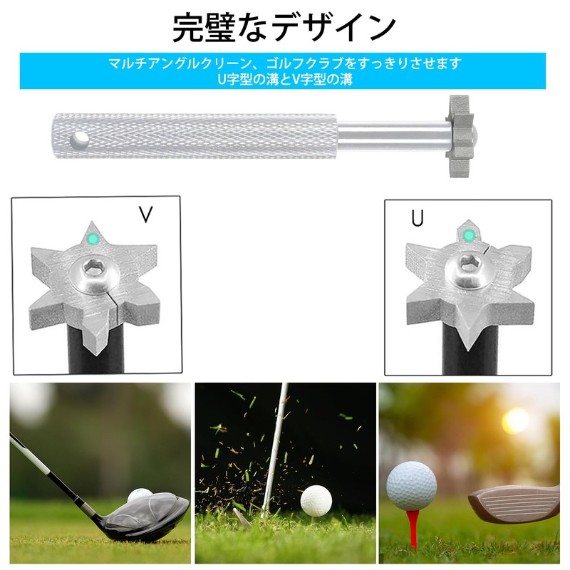 VIPMOON Golf Cleaning Iron Brush Golf Club Brush Golf Club