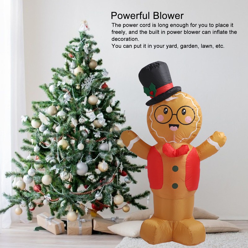 Valentines Day Inflatable Decoration with LED Lights Cute Boy Shape