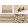 RIIQIICHY Ladies Scarf Beige Pashmina Shawls and Wraps for Wedding
