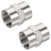 sourcing map Stainless Steel Pipe Fitting G1/2 Female to Female