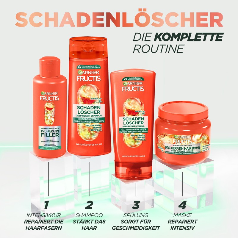 Garnier Fructis Deep Repair Shampoo for Less Split Ends and