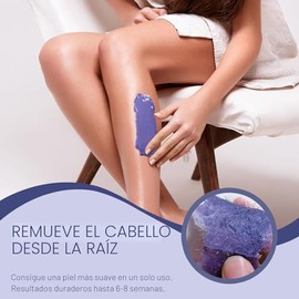 Kit de depilación KeShi Kit de cera para el hogar con 16.8oz 6 bolsas de cera dura para piernas, cara, cejas, bikini, depilación brasileña para mujere